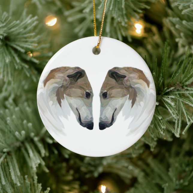 Enfeite de Natal Borzoi (Árvore)