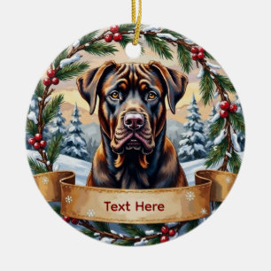 Enfeite de Natal Cane Corso
