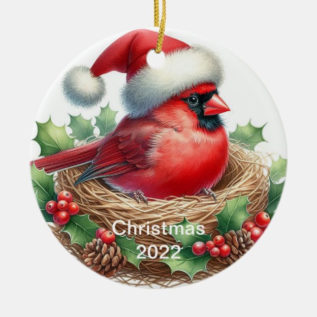 Enfeite de Natal Cardinal (Frente)