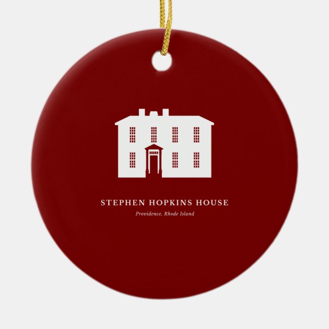 Enfeite de Natal — Casa Stephen Hopkins (Frente)