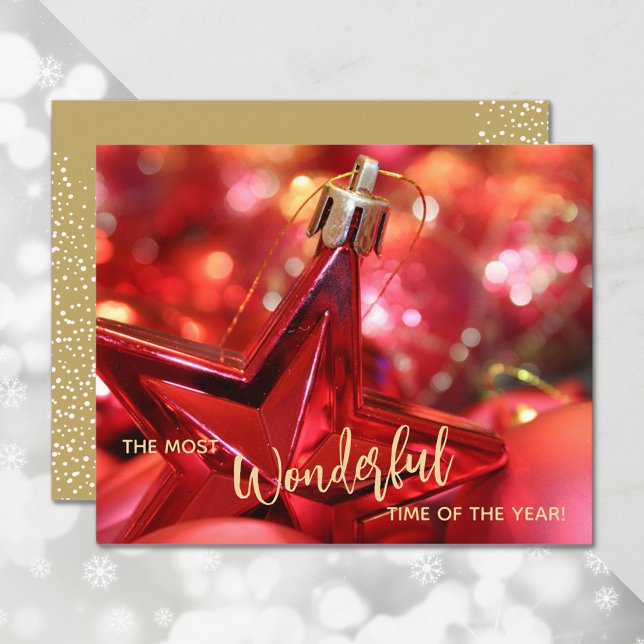 Enfeite de Natal com Cartão de Boas Festas Orçamen (Criador carregado)