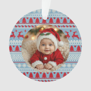 Enfeite de Natal com Foto de Bebê Nórdico – Pato d