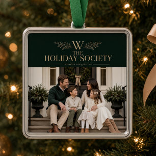 Enfeite de Natal com Foto Personalizada da Família