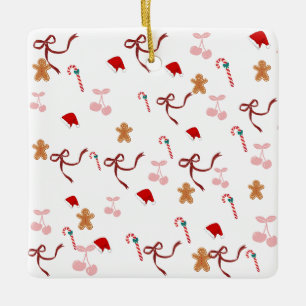 Enfeite de Natal com Laço Coquette Fofo