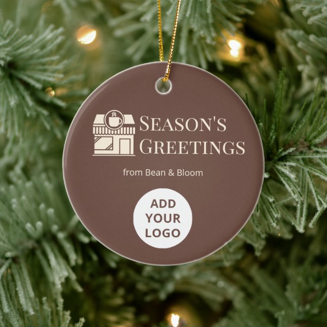 Enfeite de Natal com Logotipo Personalizado para C (Árvore)