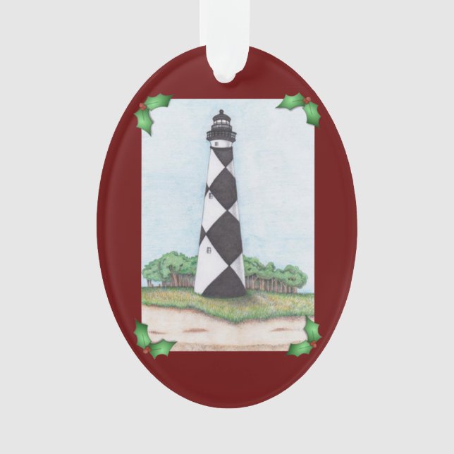 Enfeite de Natal da Cape Lookout Lighthouse (Frente)