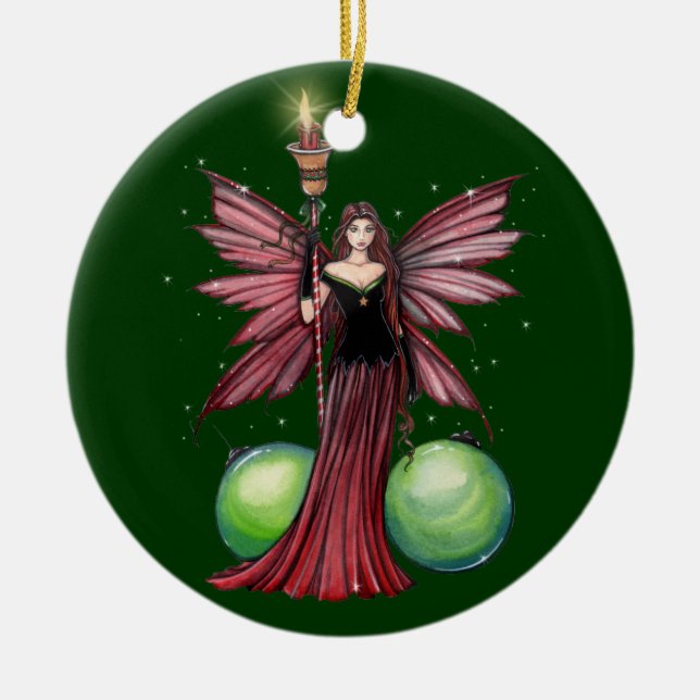 Enfeite de Natal da Fada do Yule (Frente)