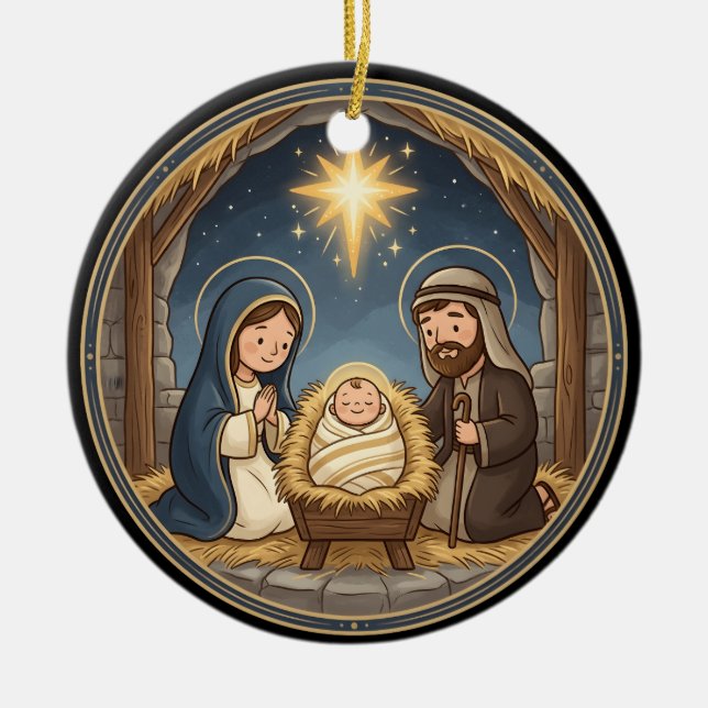 Enfeite de Natal da Sagrada Natividade (Frente)