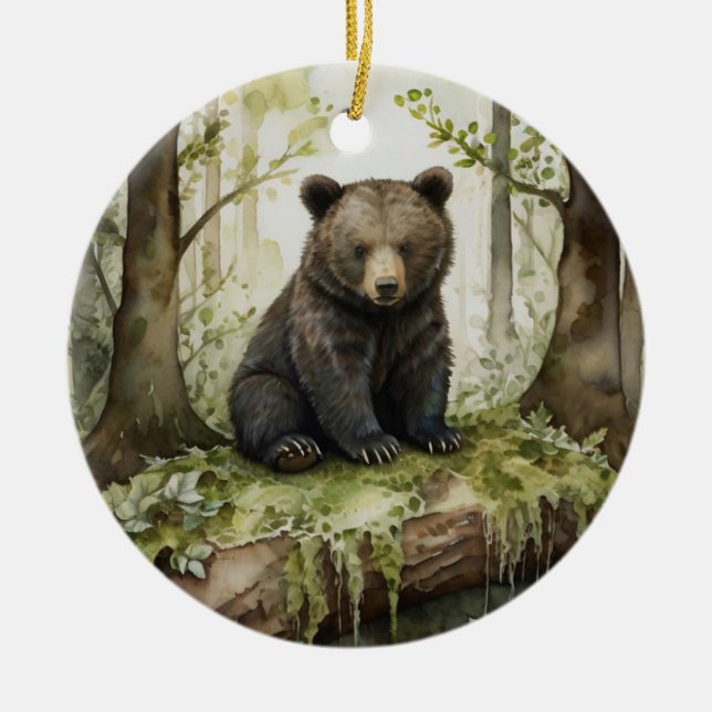 Enfeite de Natal de Animal da Floresta (Frente)