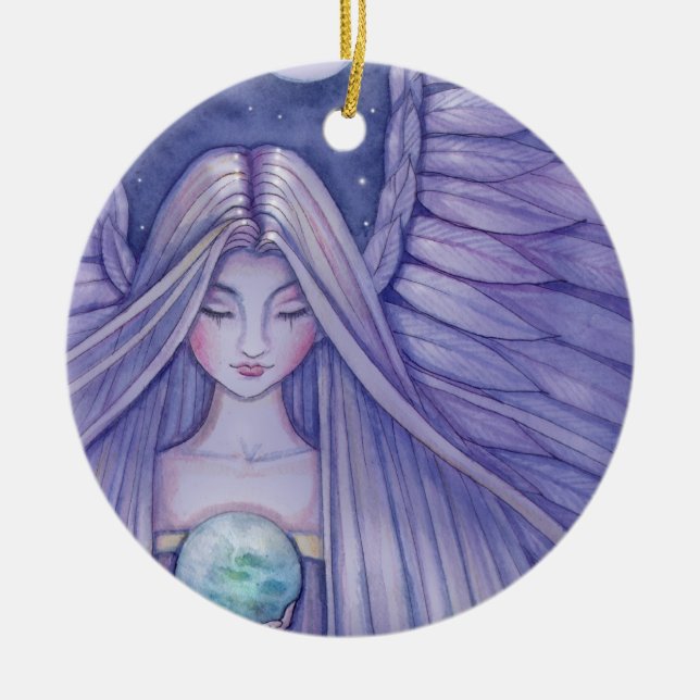 Enfeite de Natal de Anjo (Frente)