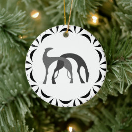 Enfeite de Natal de Borzoi Hound