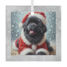 Enfeite de Natal de Cachorro Newf Puppy
