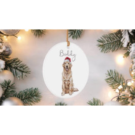 Enfeite de Natal de Cachorro Personalizado com Cha