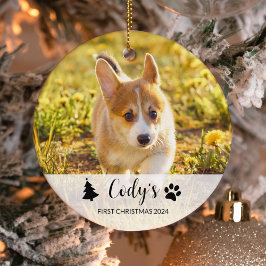 Enfeite de Natal de Cachorro Personalizado com Fot