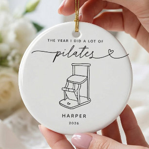 Enfeite de Natal de Cadeira de Pilates Personaliza