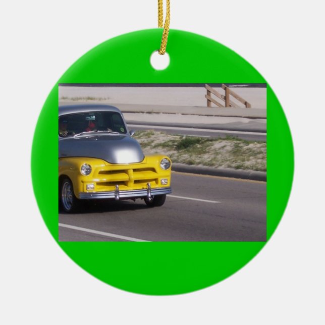 Enfeite de Natal de Carro Antigo (Frente)