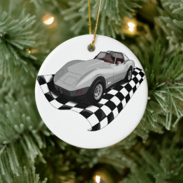 Enfeite de Natal de Carro de Corrida