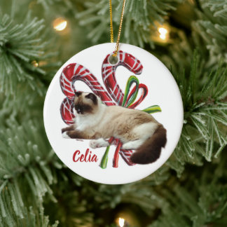 Enfeite de Natal de Cerâmica Personalizado para Pe