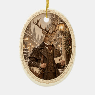 Enfeite de Natal de Correeiro de Veado Vitoriano