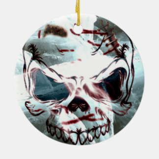 Enfeite de Natal de Crânio Gótico