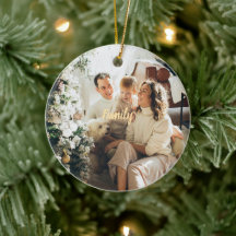 Enfeite de Natal de Família Adorável Personalizáve