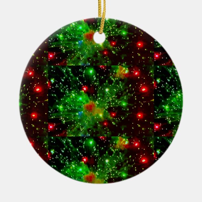 Enfeite de Natal de Fogos de Artifício (Frente)