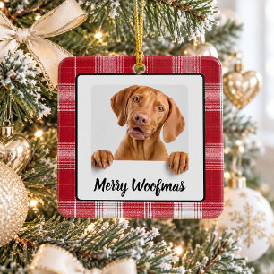 Enfeite de Natal de Foto de Cachorro Personalizado