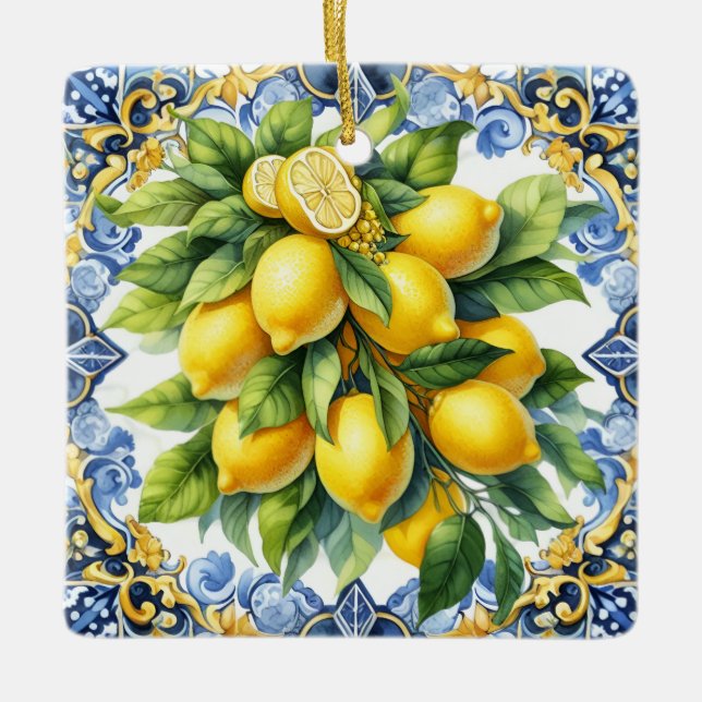 Enfeite de Natal de Limões Italianos (Frente)