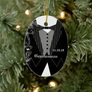 Enfeite de Natal de Noivo Casamento