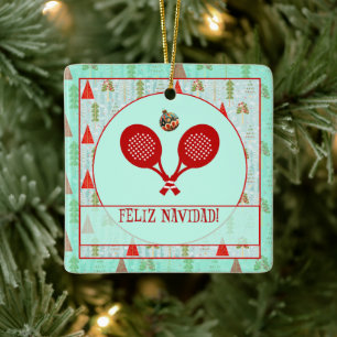 Enfeite de Natal de Padel – Um Natal Retro de Pade