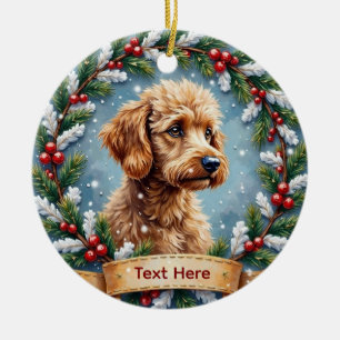 Enfeite de Natal de Poodle