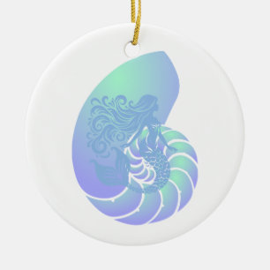 Enfeite de Natal de Sereia