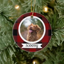 Enfeite de Natal de um foto de animal de estimação