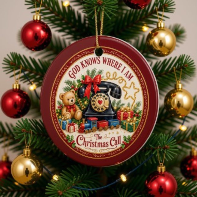 Enfeite de Natal Deus Sabe (Criador carregado)