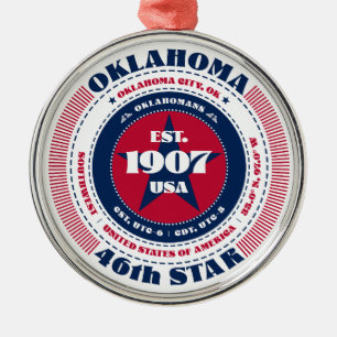 Enfeite de Natal do 46º Estado de Oklahoma