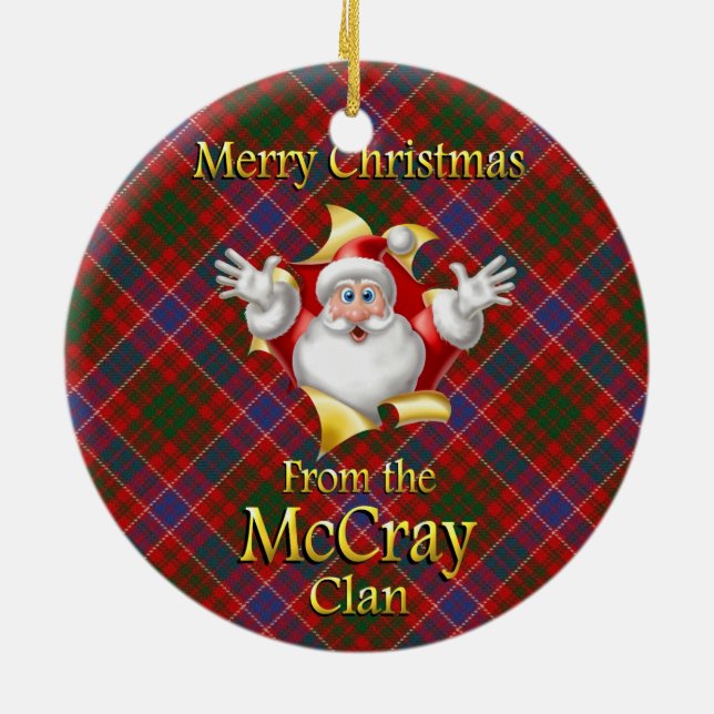 Enfeite de Natal do Clã Escocês McCray (Traseira)
