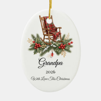Enfeite de Natal do Vovô Personalizado com Nome