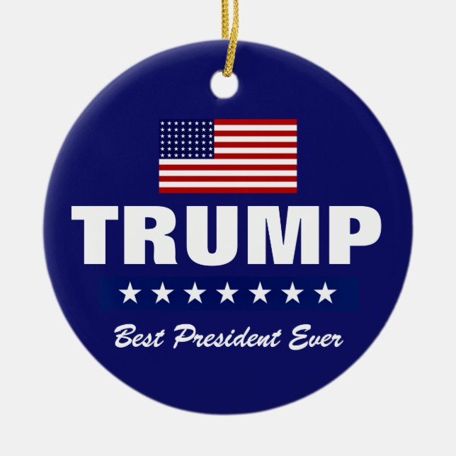 ENFEITE DE NATAL DONALD TRUMP 2020 (Frente)