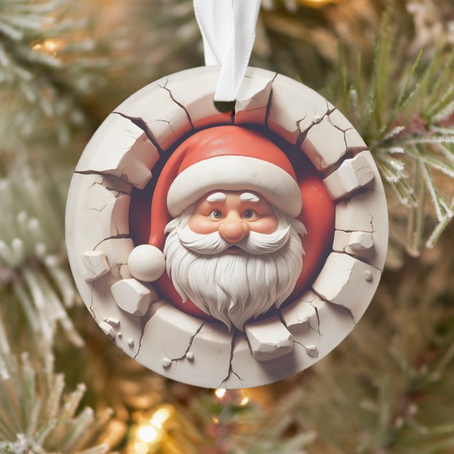 Enfeite de Natal Duplo Jolly Santa (Árvore)