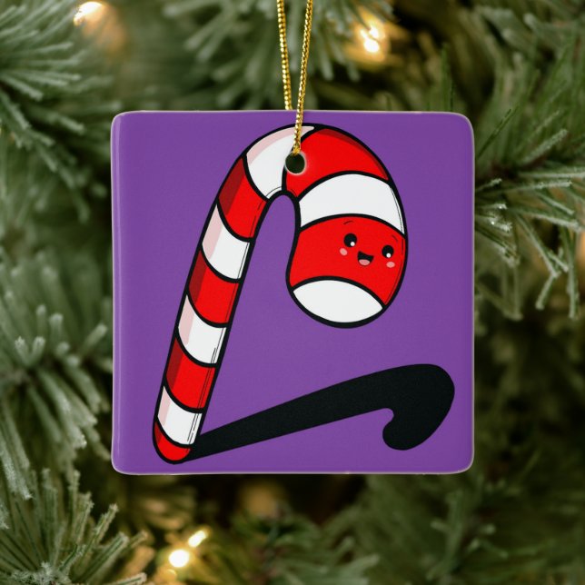 🎄 Enfeite de Natal em Forma de Bastão de Doces (Árvore)