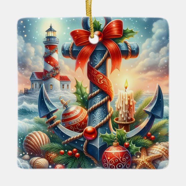 Enfeite de Natal Farol (Frente)