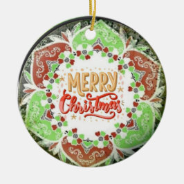 Enfeite de Natal feliz