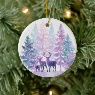 Enfeite de Natal Floresta de Cervos Caprichosos Ro