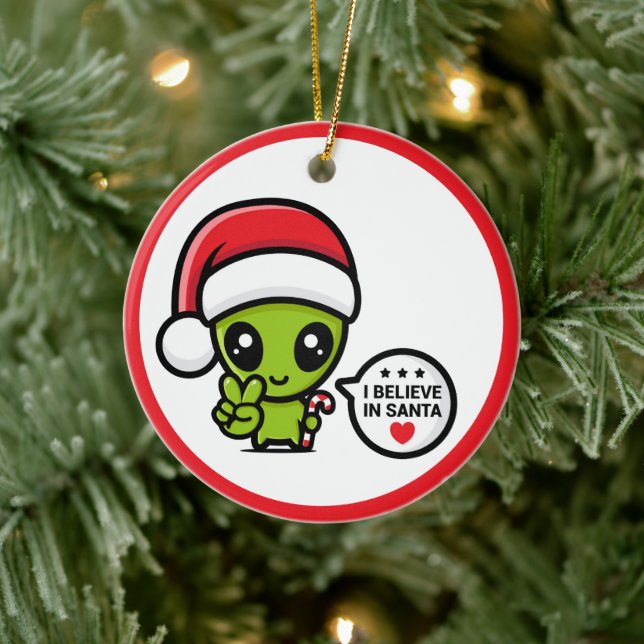 Enfeite de Natal Marciano Extraterrestre Alien (Árvore)
