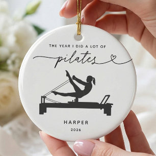 Enfeite de Natal para Amante de Pilates Personaliz