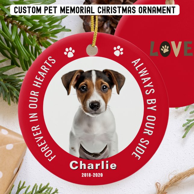 Enfeite de Natal para Foto de Memorial de Pet (Criador carregado)