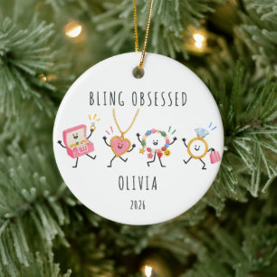 Enfeite de Natal Personalizado com Brilho Obsessiv