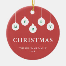 Enfeite de Natal Personalizado com Foto da Família