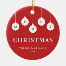 Enfeite de Natal Personalizado com Foto da Família