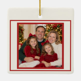 Enfeite de Natal Personalizado com Foto da Família